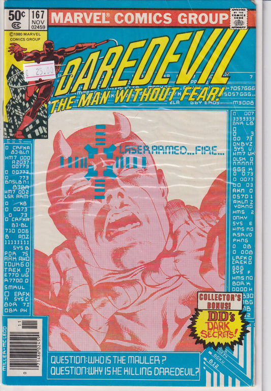 Daredevil #167 (1980) Miller F+ - French Comics Lovers