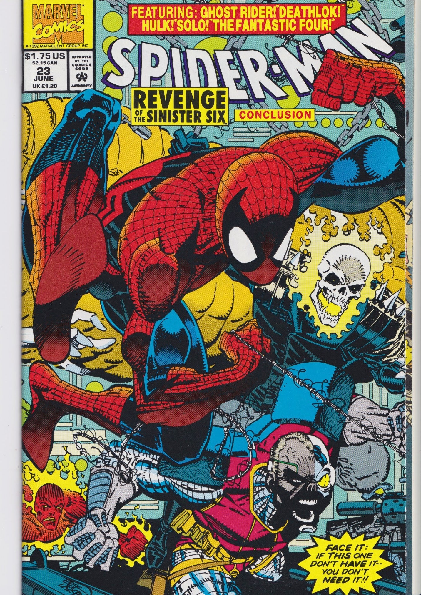 Spider-Man #18-23 (1992) full set  x6 #  Sinister Six VF