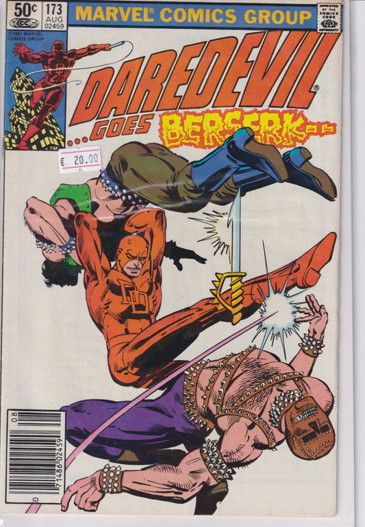 Daredevil #173(1981) Miller Vf - French Comics Lovers