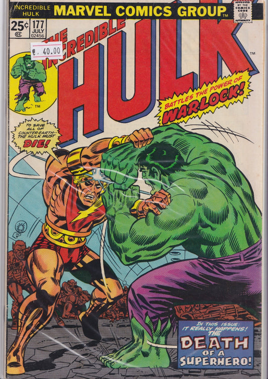 Hulk #177 (1974) Warlock Fine - French Comics Lovers