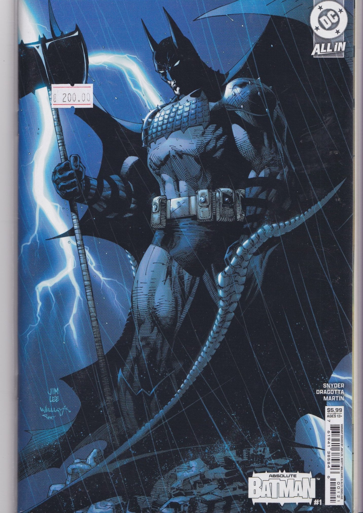 Absolute Trinity Jim lee lot (2025) 1° Print Batman, Superman, Wonder woman NM