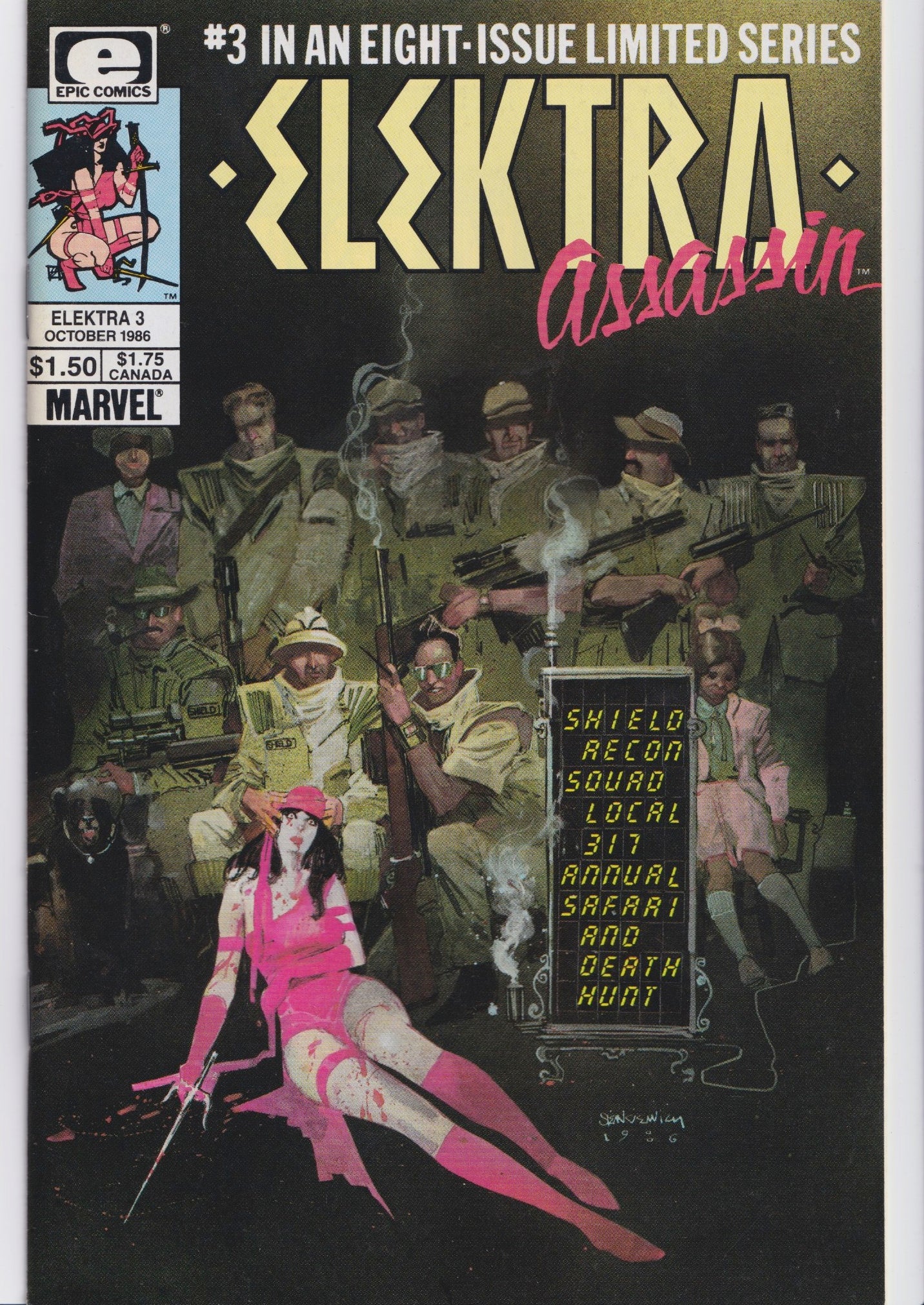 Elektra Assassin #1-8 (1986) Full set Classic Miller/Sienkiewicz story VF - French Comics Lovers