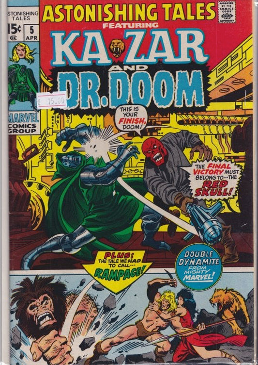 Astonishing tales #5 (1970) Doom+Ka-Zar VF - French Comics Lovers