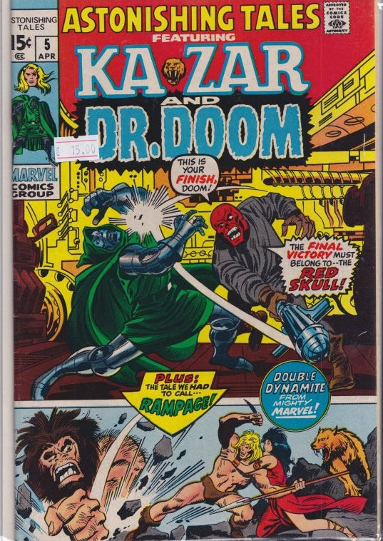 Astonishing tales #5 (1970) Doom+Ka-Zar VF - French Comics Lovers
