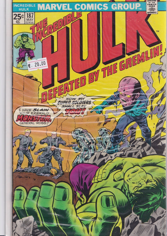 Hulk #187 (1975) Fine - French Comics Lovers