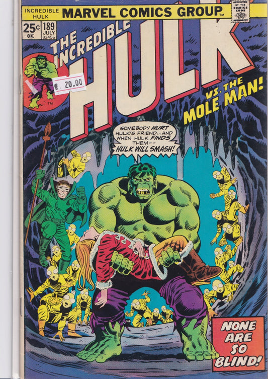 Hulk #189 (1975) Fine - French Comics Lovers