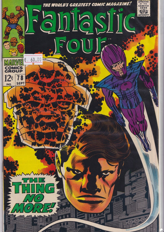 Fantastic Four Four #78 (1968) Vf - French Comics Lovers