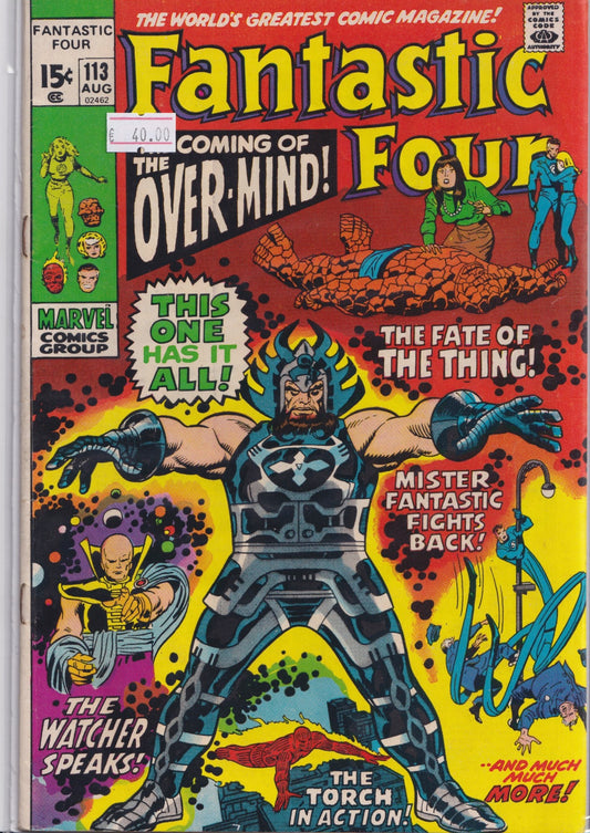 Fantastic Four #113 (1971) key issue 1°Mastermind Fine - French Comics Lovers