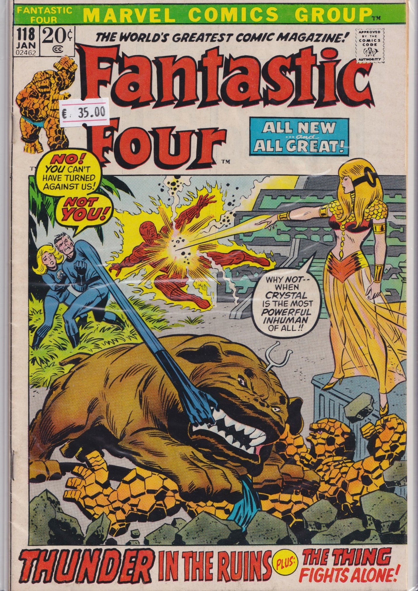 Fantastic Four #118 (1972) Fine + - French Comics Lovers