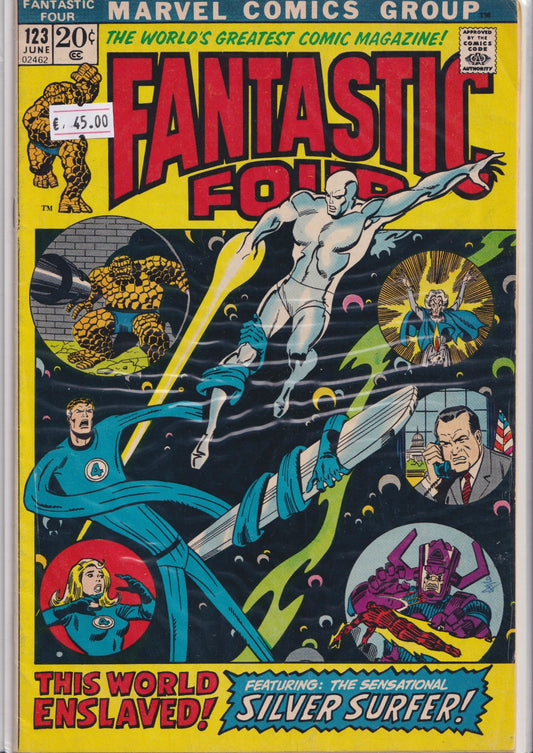 Fantastic Four #123 (1972) Silver Surfer F+ - French Comics Lovers
