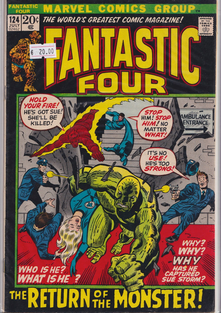 Fantastic Four #124 (1972) Fine - French Comics Lovers