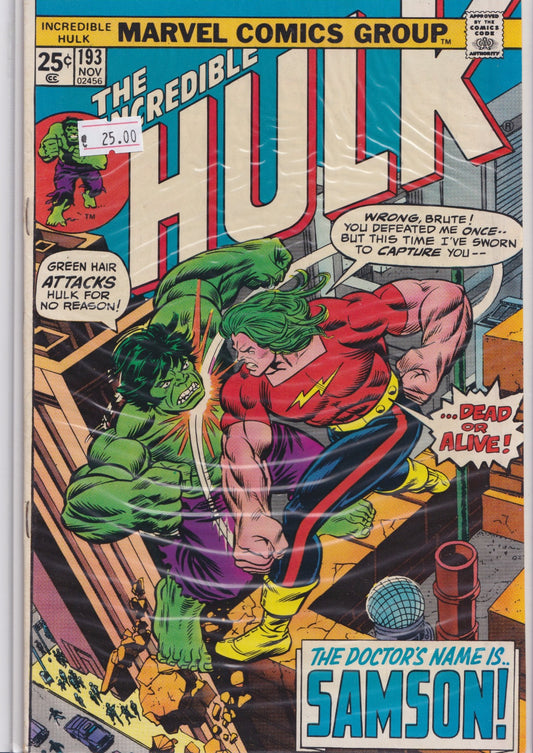 Hulk #193 (1975) Doc Samson Fine - French Comics Lovers