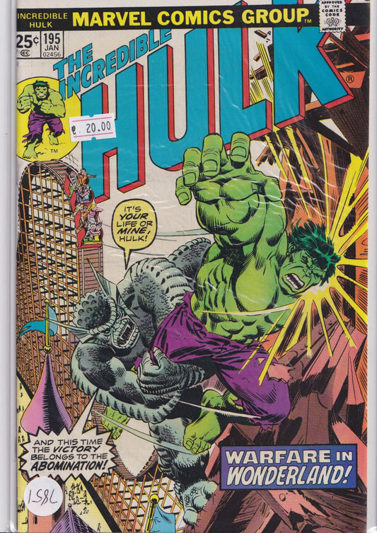 Hulk #195 (1975) Fine + - French Comics Lovers