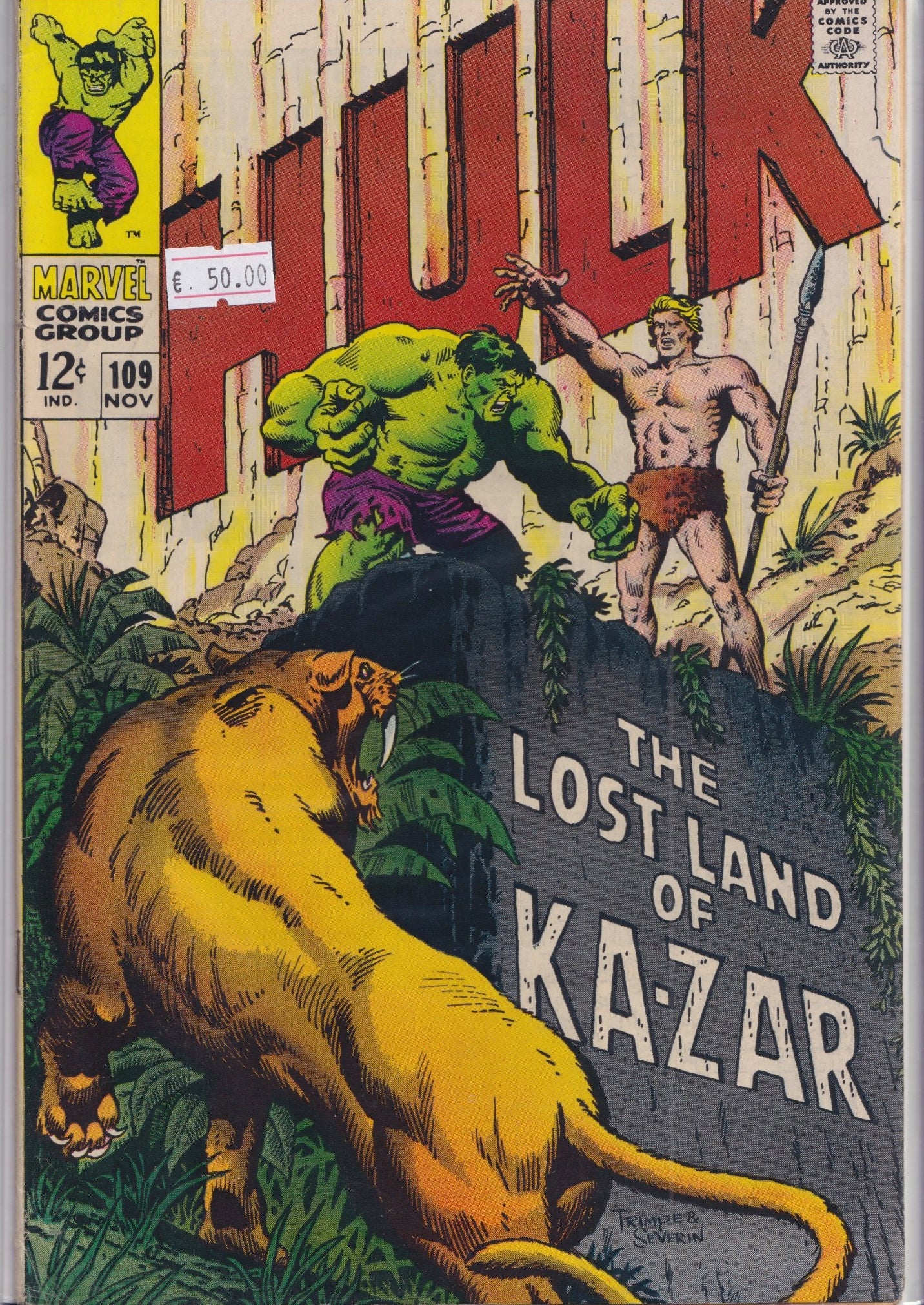 Hulk #109 (1968) vs Ka-Zar F+ - French Comics Lovers