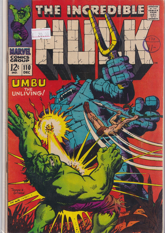 Hulk #110 (1968) F+ - French Comics Lovers