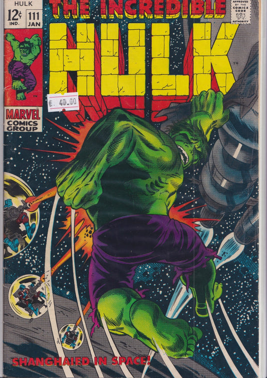 Hulk #111 (1968) Fine - French Comics Lovers