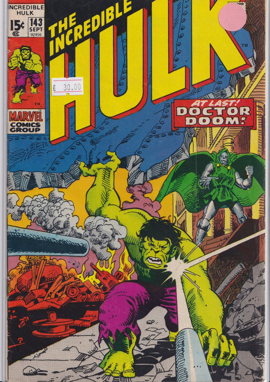Hulk #143 (1971) Doom F- - French Comics Lovers