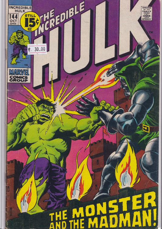 Hulk #144 (1971) Doom F- - French Comics Lovers