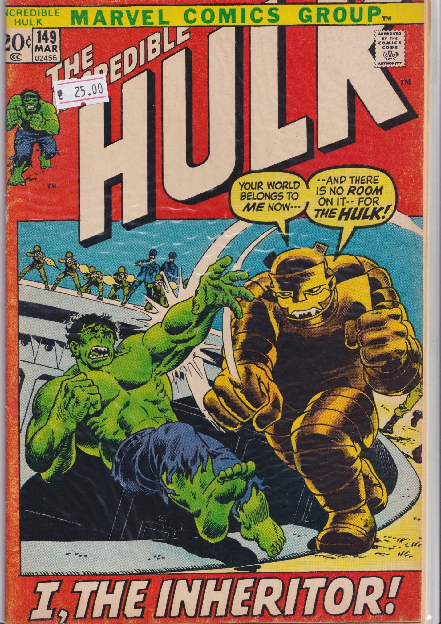 Hulk #149 (1972) Fine - French Comics Lovers