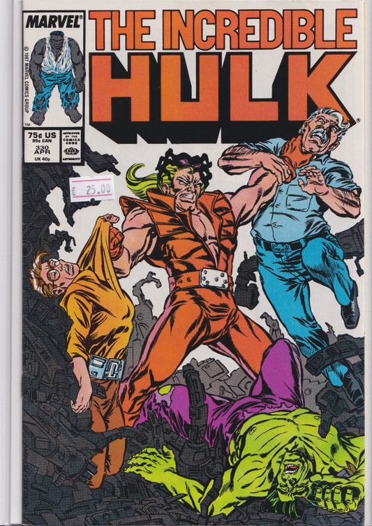 Hulk #330 (1987) 1° McFarlane VF - French Comics Lovers