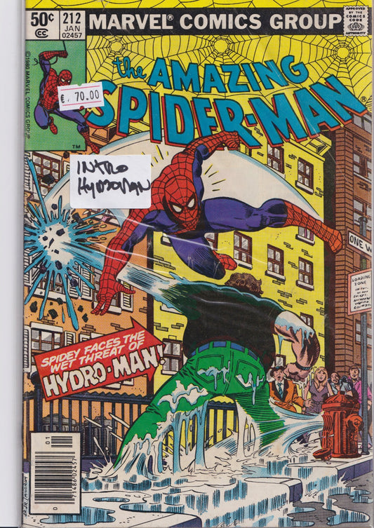 Amazing Spider-Man # 212 Hydro-man - French Comics Lovers