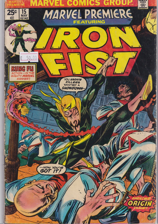 Marvel Premiere #15 (1974) 1° Iron Fist G+ - French Comics Lovers