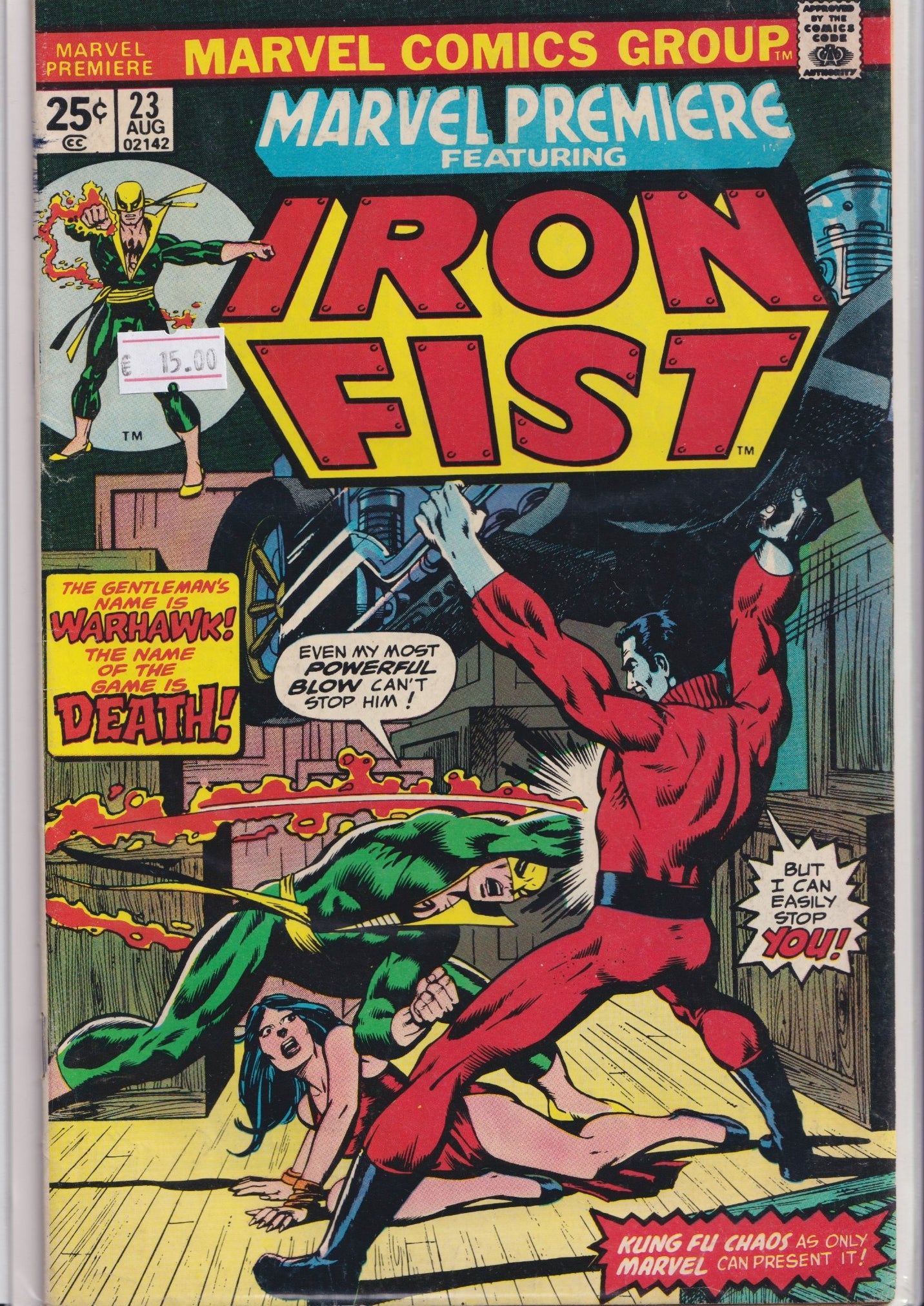 Marvel Premiere #23 (1975) Iron Fist Fine - French Comics Lovers