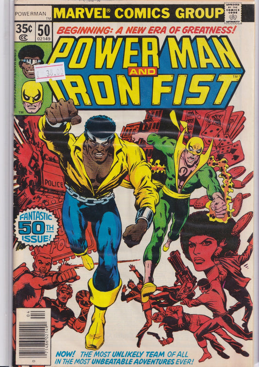Power Man and Iron Fist #50 (1978) Team up begins VF - French Comics Lovers