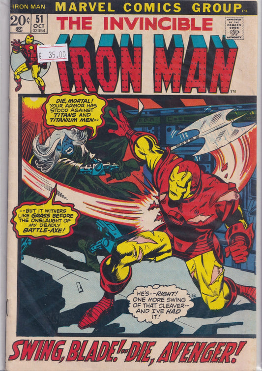Iron Man #51 (1972) Fine - French Comics Lovers