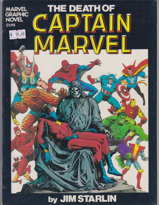The Death of Captain Marvel Graphic Nover 2° print VF - French Comics Lovers