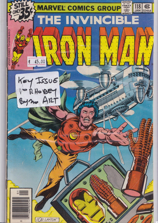 Iron Man #118 Key Issue 1°Rhodey Fine - French Comics Lovers