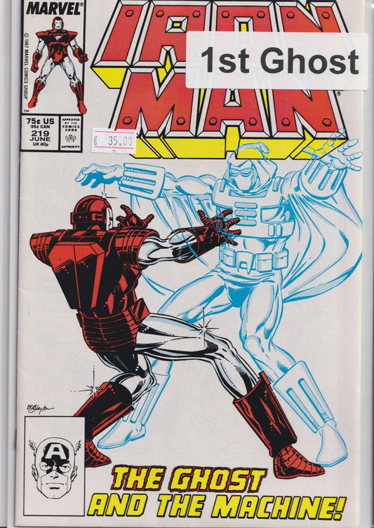 Iron Man #219 (1983) 1° Ghost VF - French Comics Lovers