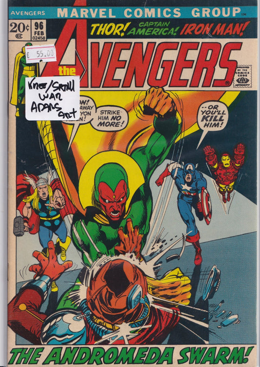 Avengers #96 (1972) Kree/Skrull war , Neal Adams art F+ - French Comics Lovers