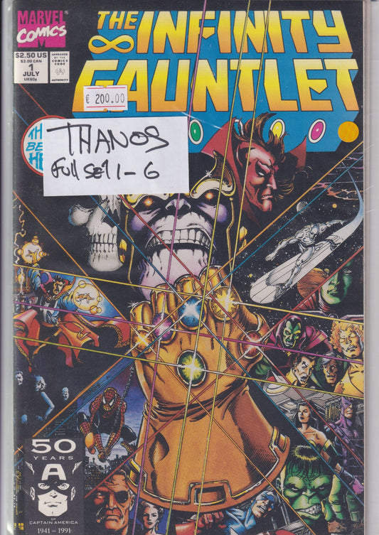 the Infinity Guantlet #1-6 (Full set) Thanos! VF - French Comics Lovers