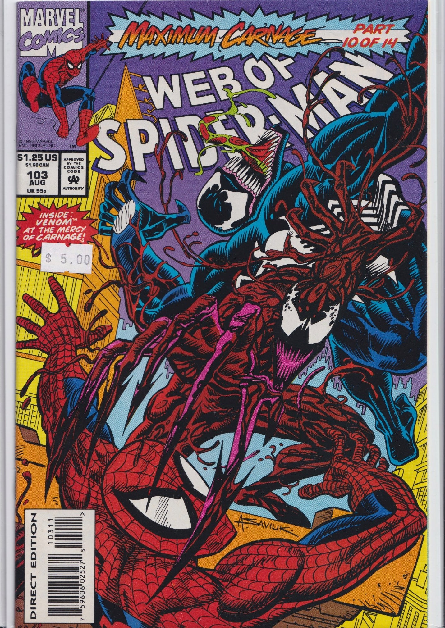 Spider-Man Maximum Carnage (1993) full set 14# Very Fine