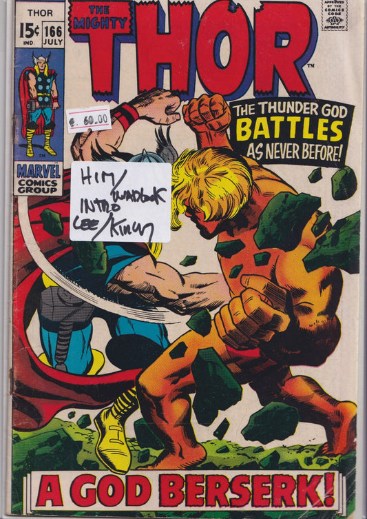 Thor #166 Him/Warlock - French Comics Lovers