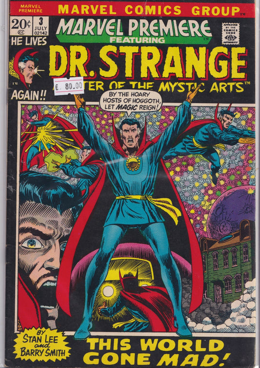 Marvel Premiere #3 (1972) Fine+ - French Comics Lovers