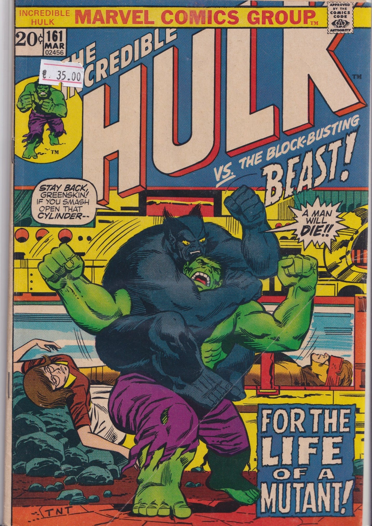Hulk #161 (1973) Mime + Beast Fine+ - French Comics Lovers
