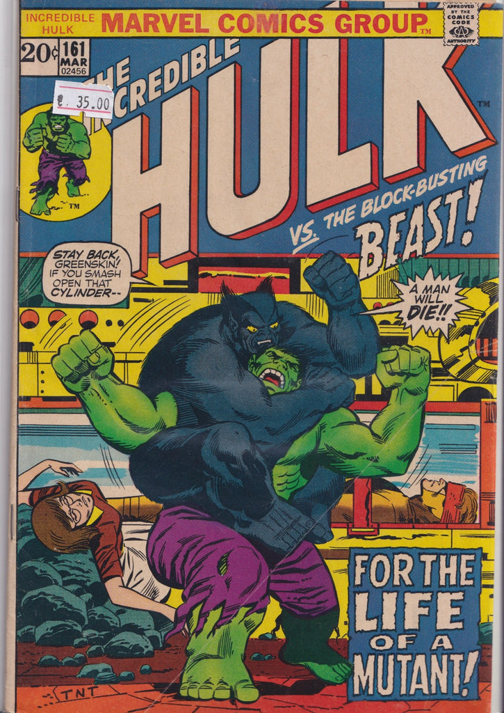 Hulk #161 (1973) Mime + Beast Fine+ - French Comics Lovers