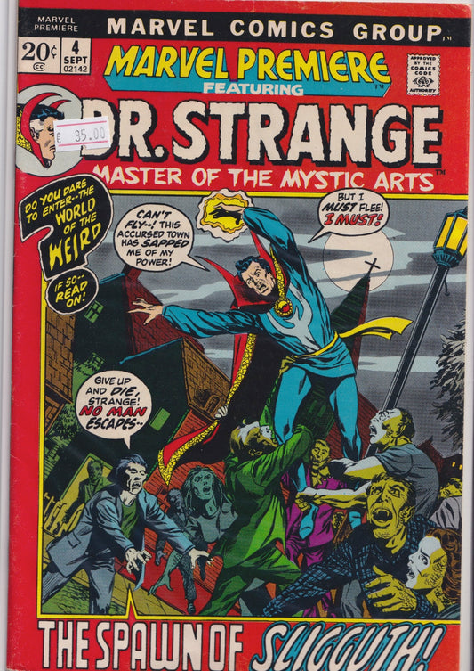 Marvel Premiere #4 (1972) Dr Strange Barry Smith VF - French Comics Lovers
