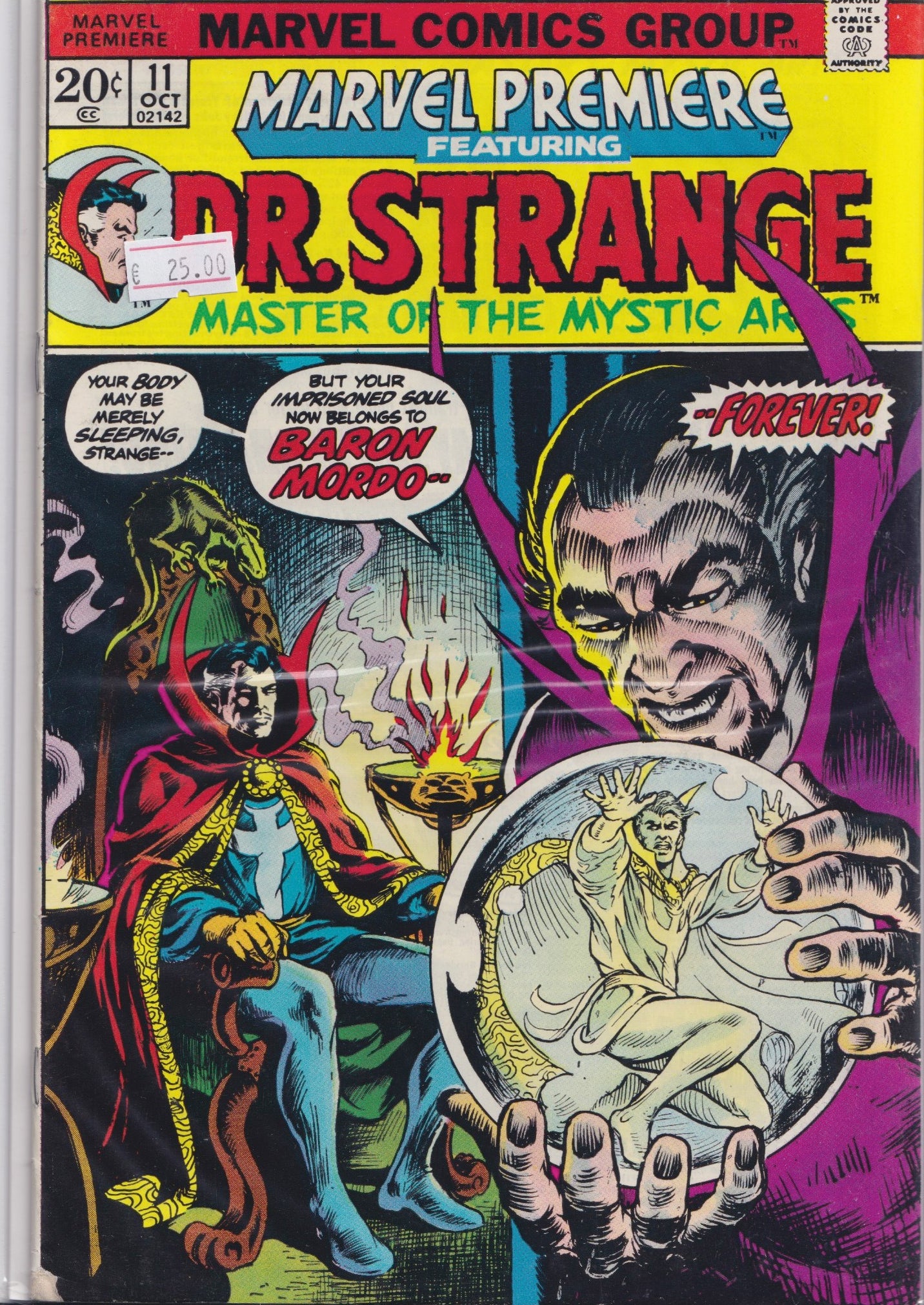 Marvel Premiere #11 (1973) Dr Strange F+ - French Comics Lovers