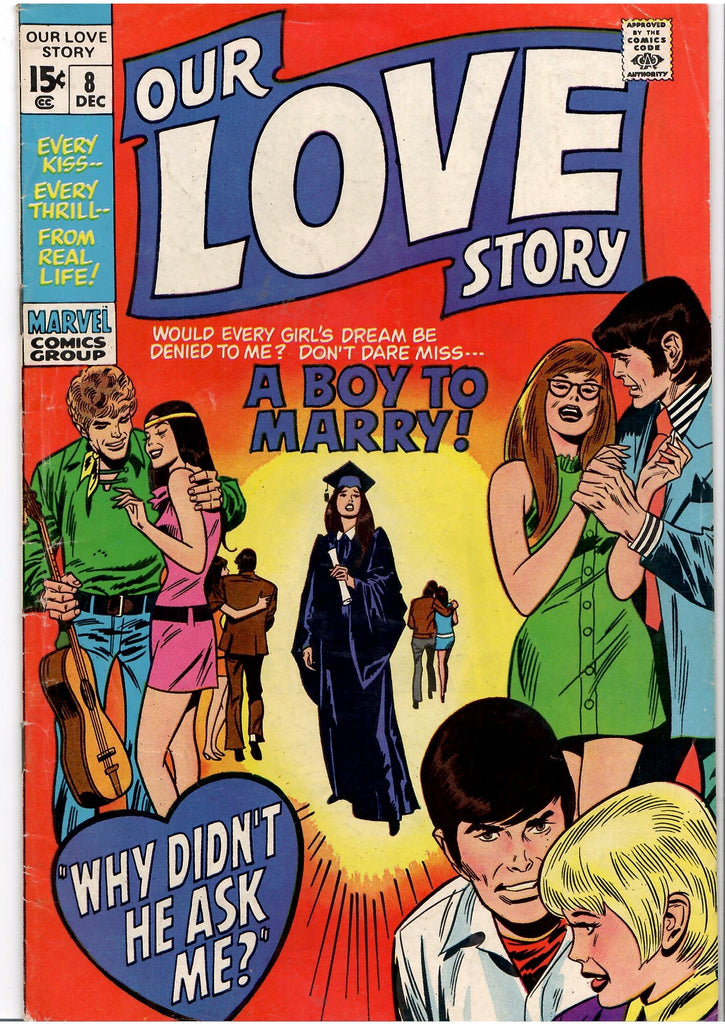 Our Love Story #8  (1970) Silver age Romance Vg+/Fine