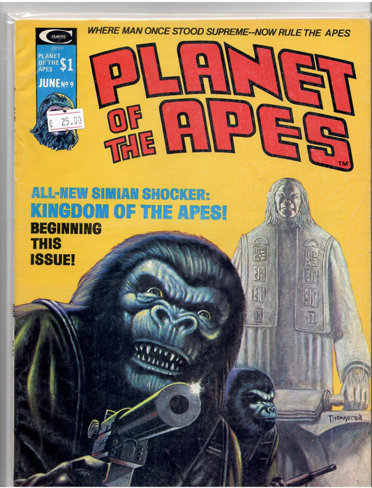 Planet of the Apes #9 (1975) Marvel Magazine Fine