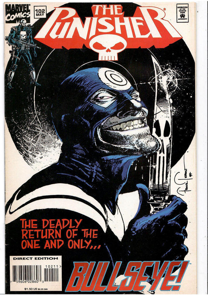 Punisher #102 (1995) rare Bullseye  cover Fine+ FCL