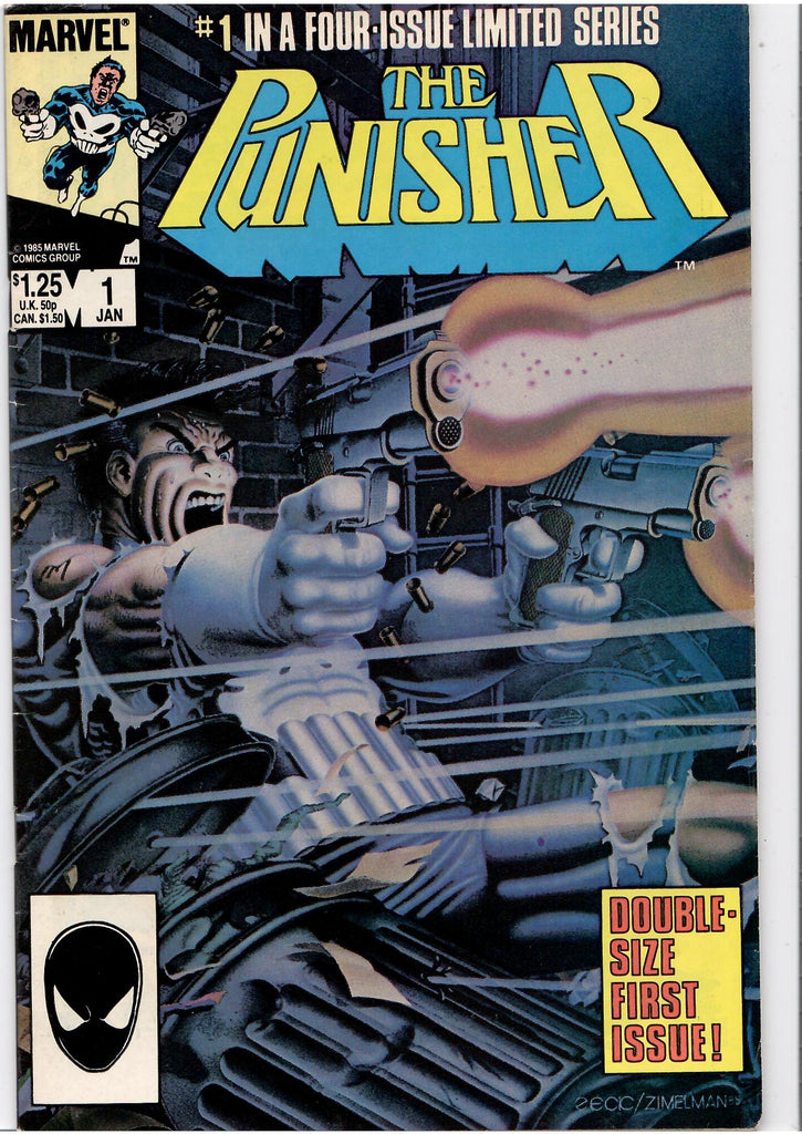 Punisher Mini Serie #1-4 (1986) Full set of classic Zeck Fine-/Fine