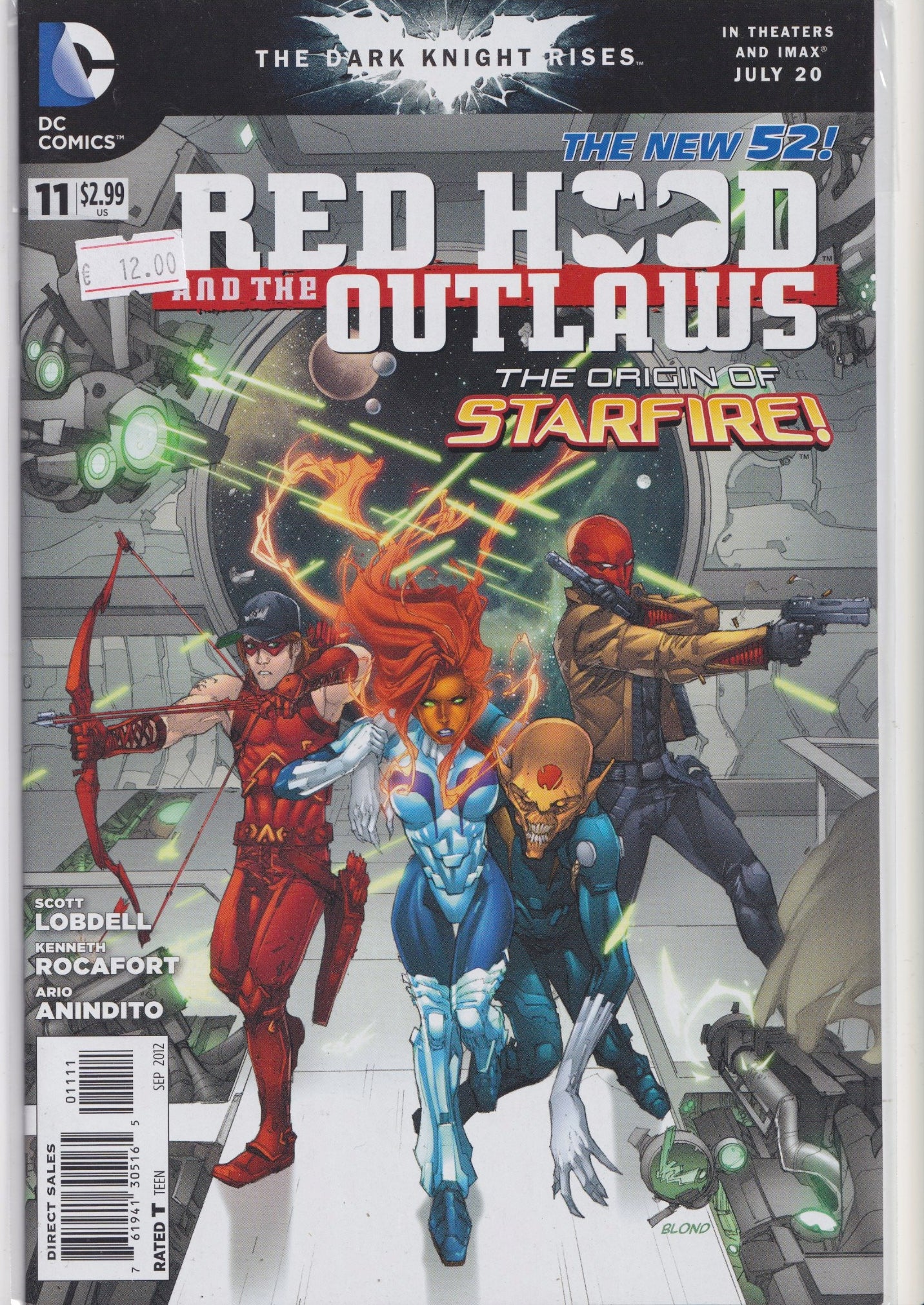Red Hood and The Outlaws #11 (2012) Very Fine FCL