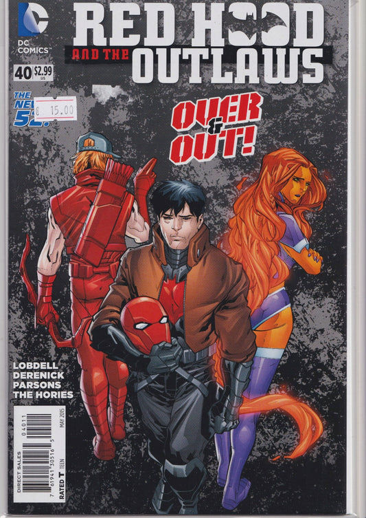 Red Hood and The Outlaws #40 (2015) last issue Very Fine FCL
