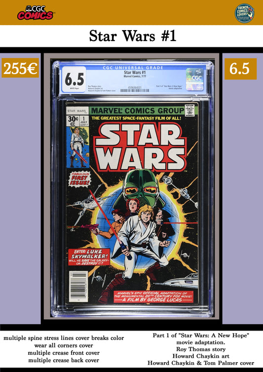 Star Wars #1 (1977) A new Hope CGC 6.5