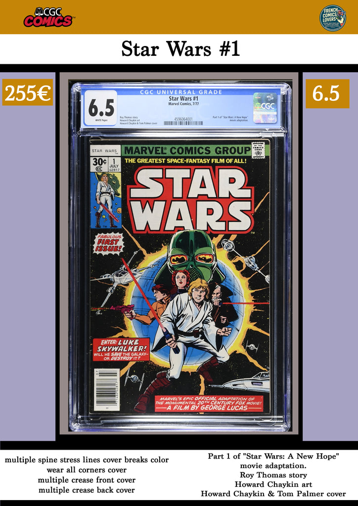 Star Wars #1 (1977) A new Hope CGC 6.5