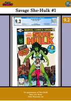 Savage She-Hulk #1 (1980) 1st appearance and origin of the She Hulk CGC 9.2 FCL